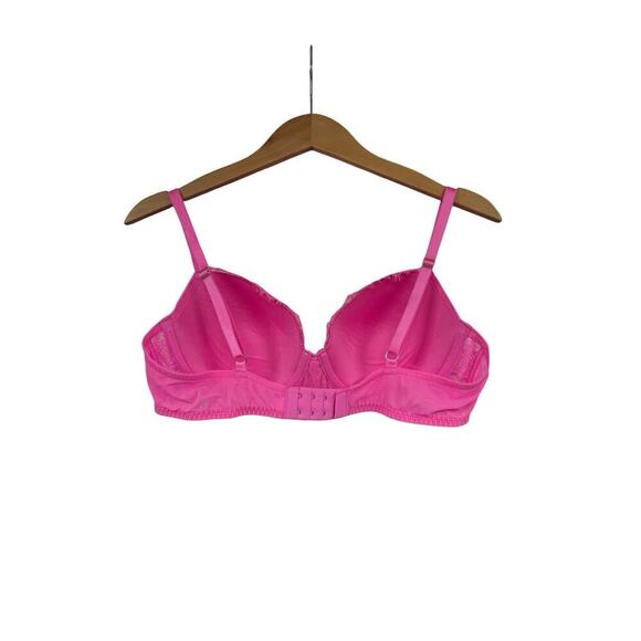 Victoria’s Secret Hot Pink Lace Dream Angels Lined Demi Bra 38C - Picture 7 of 7